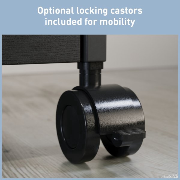 slide 7 of 8, Realspace® Rezio 16""D Mobile 2-Drawer Storage Cabinet, Black, 1 ct