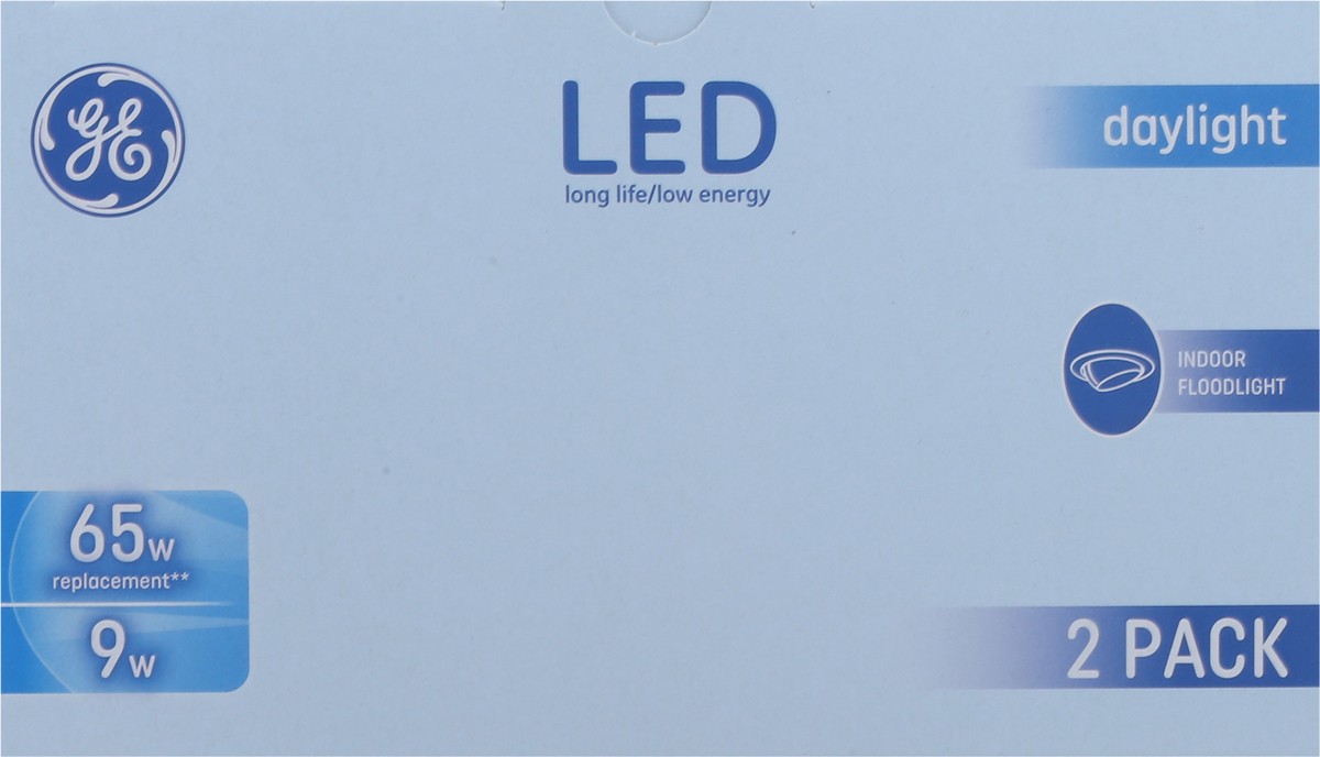 slide 6 of 9, GE 9 Watts Daylight LED Light Bulbs 2 Pack, 2 ct