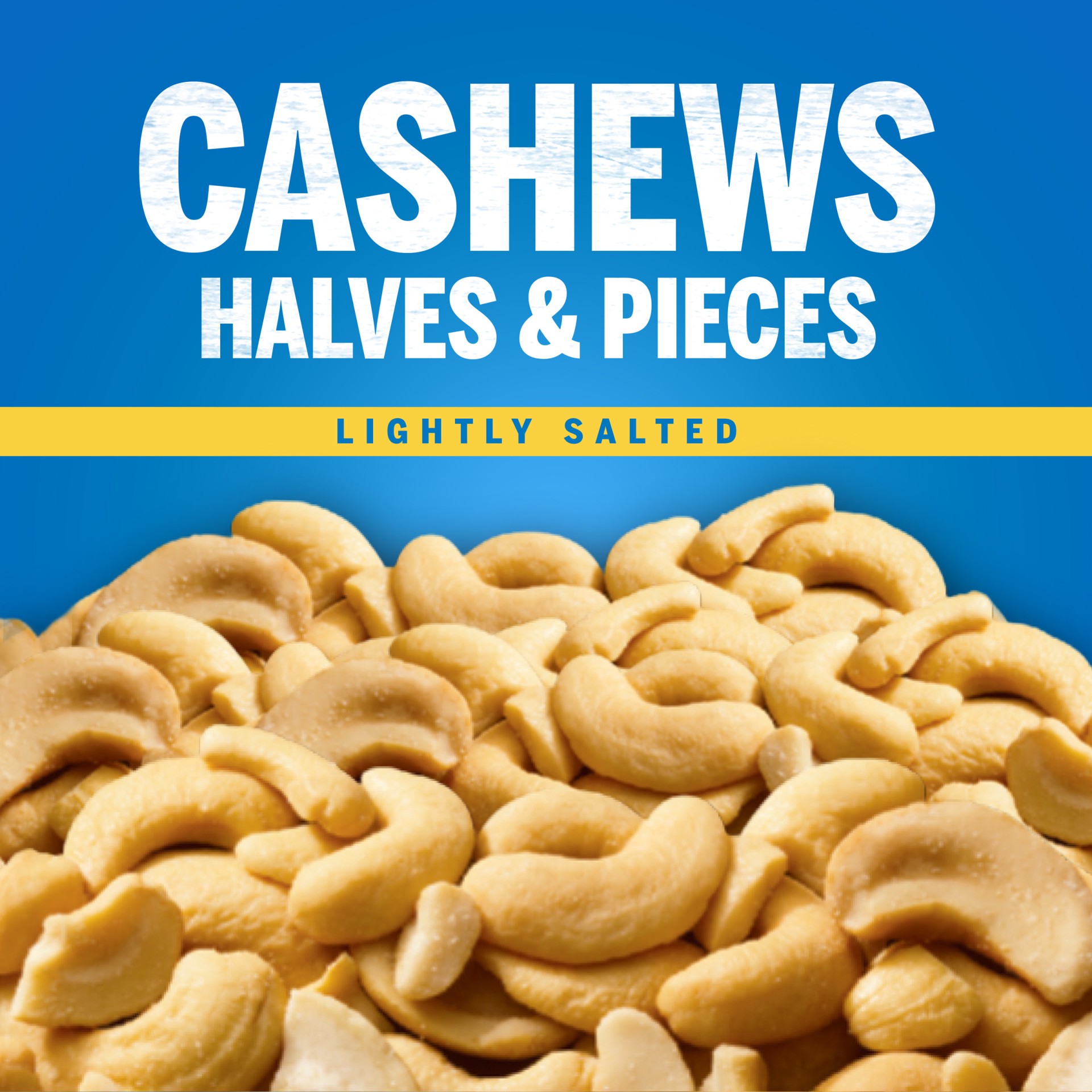 slide 2 of 5, Planters Lightly Salted Cashews Halves & Pieces, 8 oz Canister, 8 oz