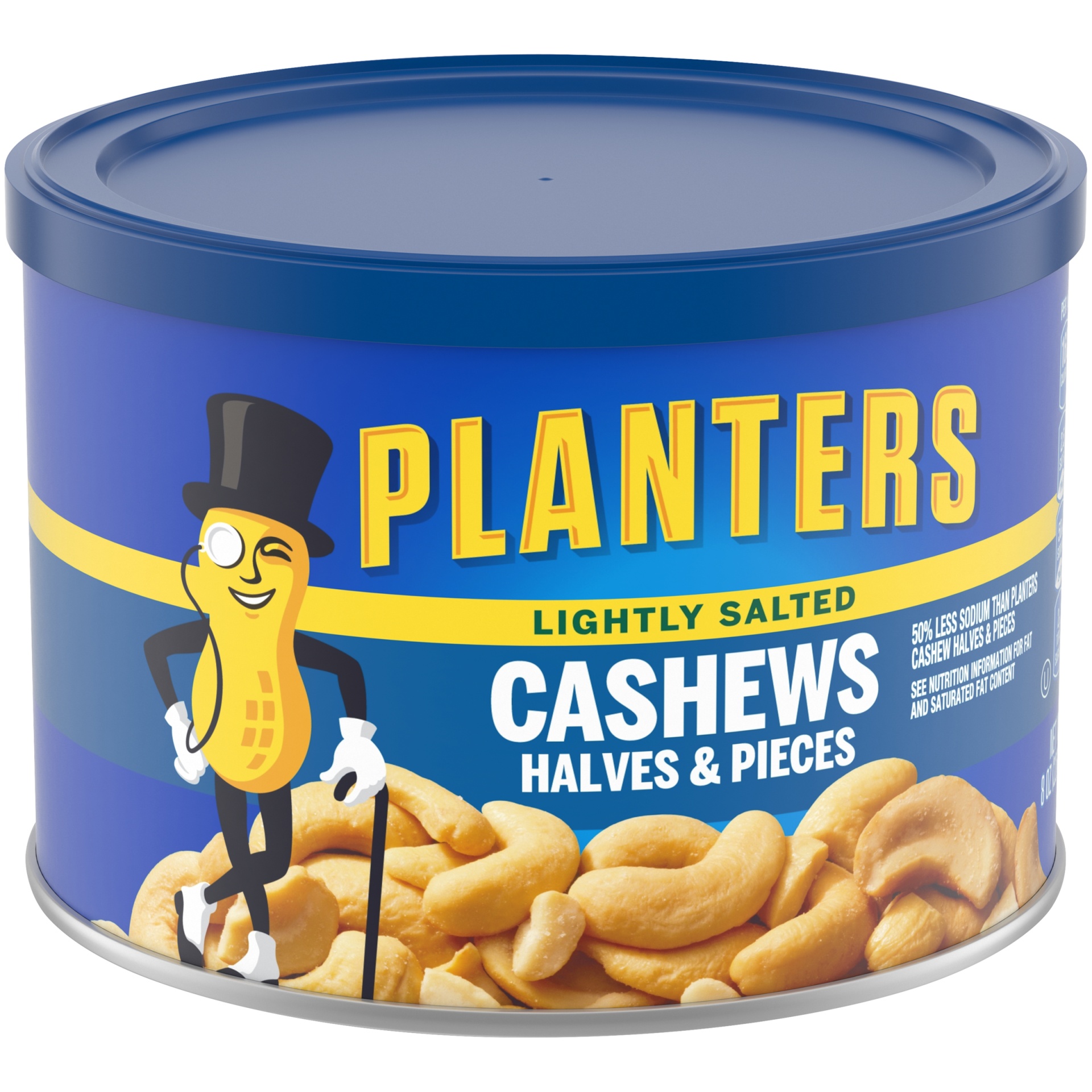 slide 10 of 14, Planters Lightly Salted Cashews Halves & Pieces, 8 oz