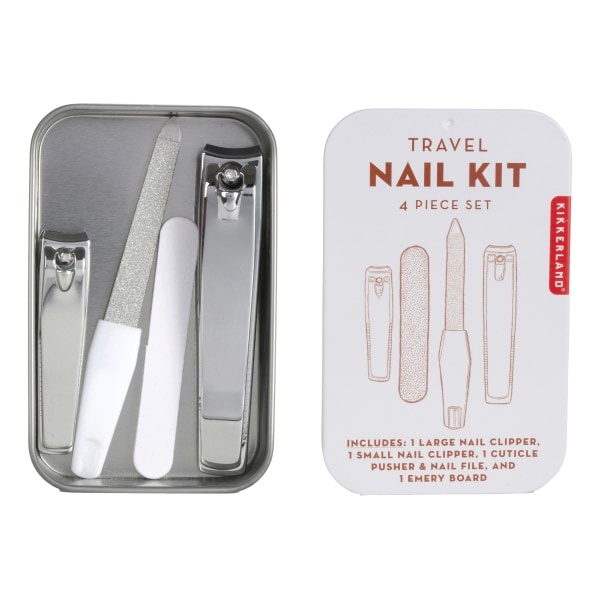 slide 1 of 4, Kikkerland Design Travel Nail Kit, Assorted Colors, 1 ct