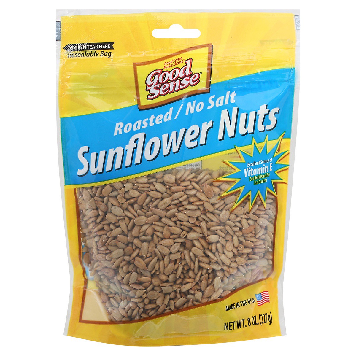 slide 1 of 9, Good Sense Roasted No Salt Sunflower Kernels 8 oz, 8 oz