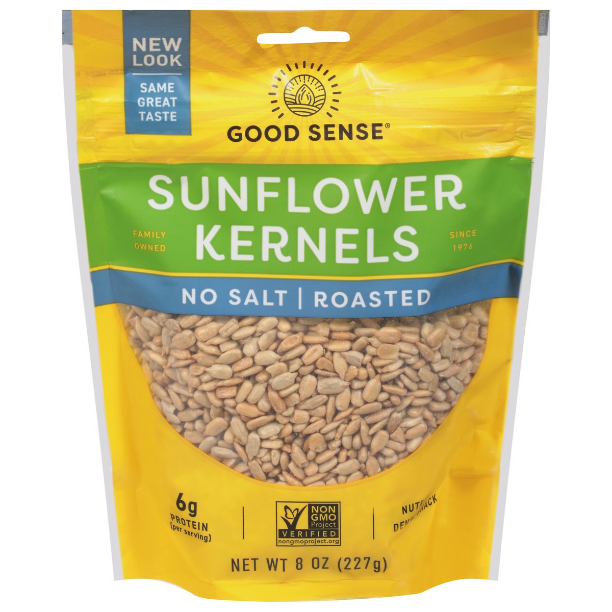 slide 1 of 9, Good Sense Roasted No Salt Sunflower Kernels 8 oz, 8 oz