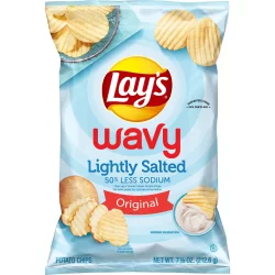Lay's Wavy Lightly Salted Potato Chips
