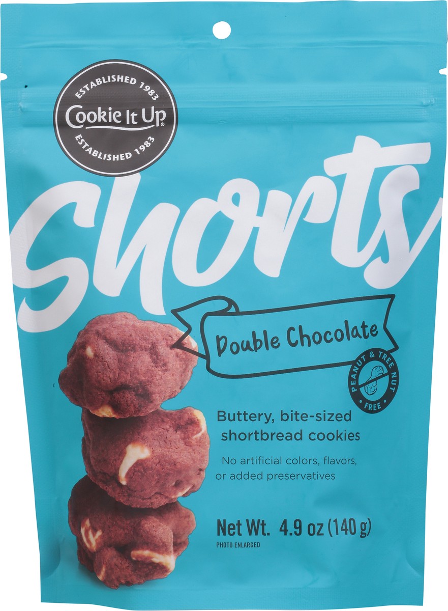 slide 10 of 13, Cookie It Up Shorts Shortbread Bite-Sized Buttery Double Chocolate Cookies 4.9 oz, 4.9 oz