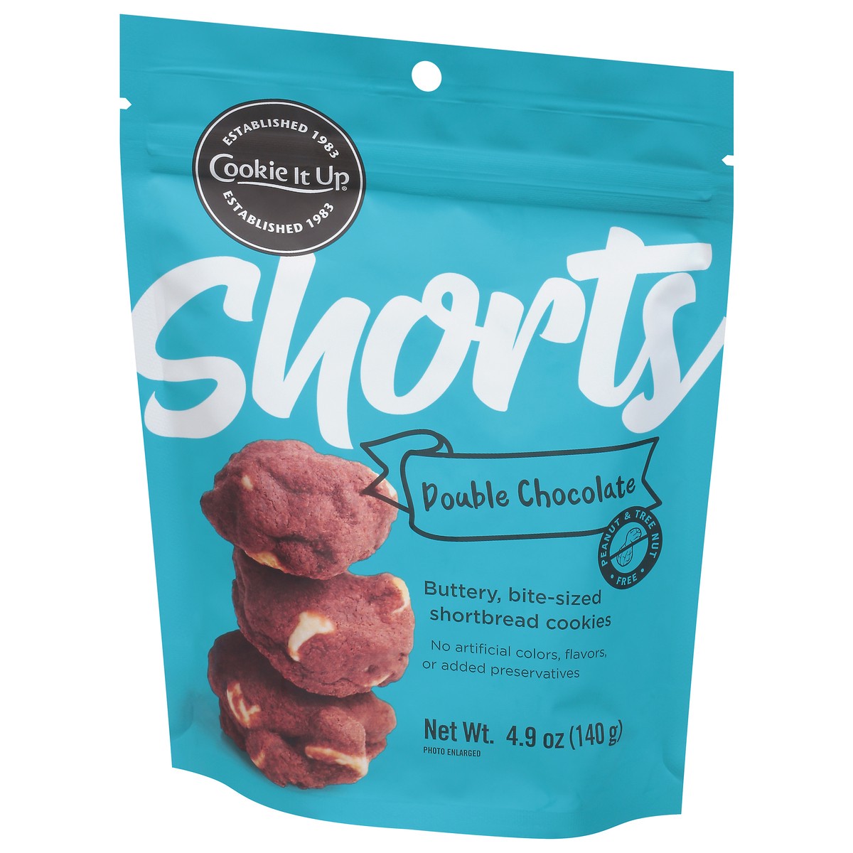 slide 4 of 13, Cookie It Up Shorts Shortbread Bite-Sized Buttery Double Chocolate Cookies 4.9 oz, 4.9 oz