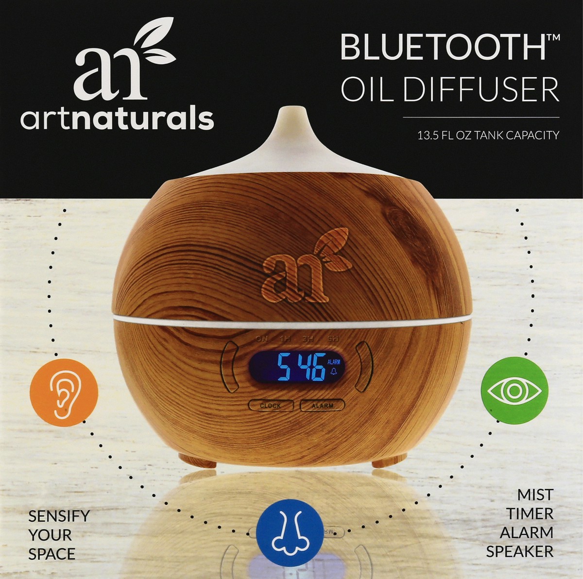 slide 3 of 8, artnaturals Bluetooth Oil Diffuser 1 ea, 400 ml