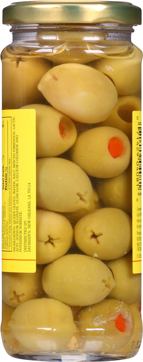 slide 3 of 7, Zatarain's Jumbo Queen Stuffed Olives, 7 oz, 7 oz