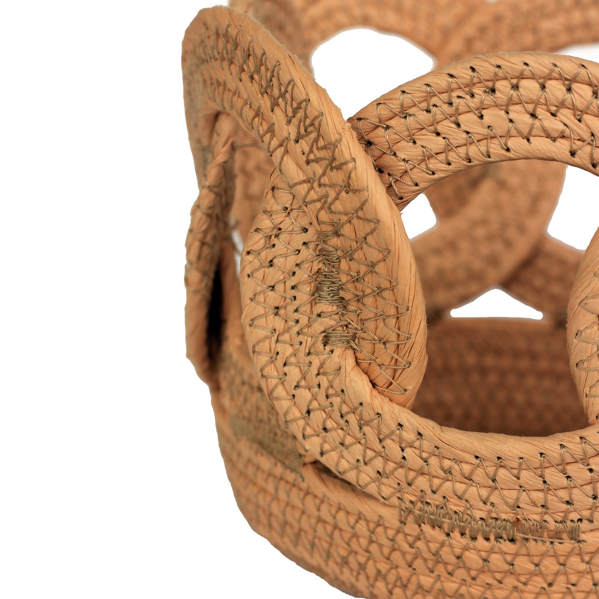 slide 3 of 5, 6.25" Natural Paper Looped Basket By Ashland, 6.25 in x 6.25 in x 5.25 in