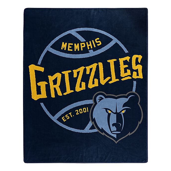 slide 1 of 1, NBA Memphis Grizzlies Super-Plush Raschel Throw Blanket, 1 ct