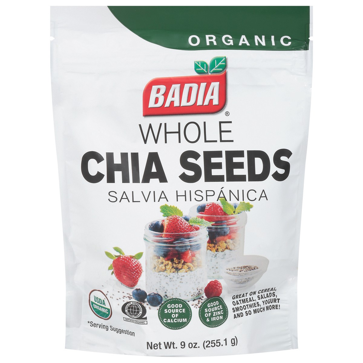 slide 1 of 9, Badia Organic Whole Chia Seeds 9 oz, 9 oz