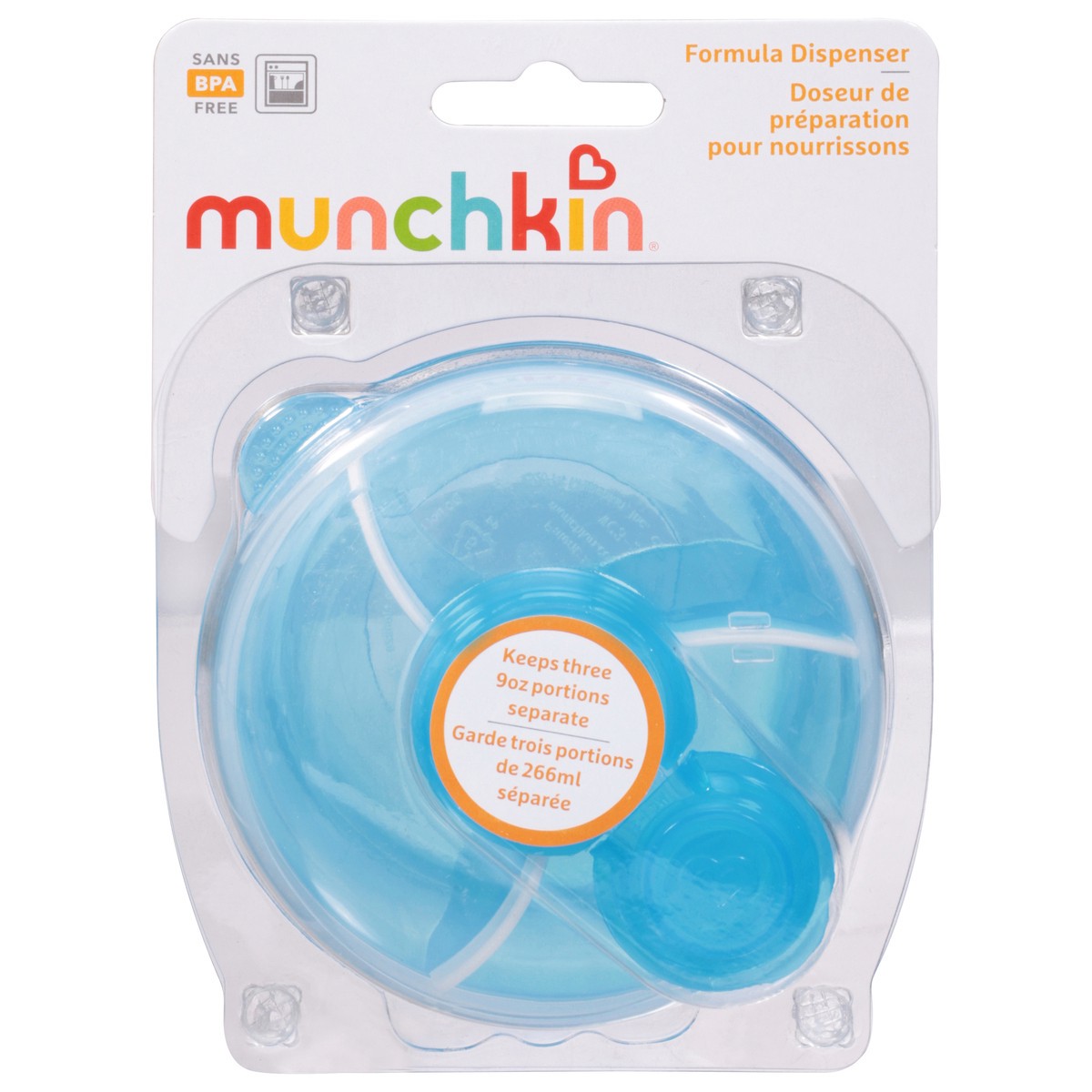 slide 1 of 6, Munchkin Formula Dispenser - Blue, 1 ct