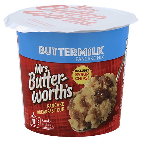 slide 1 of 1, Mrs. Butterworths Breakfast For 1 Single Serve Pancake Mix, 2.5 oz