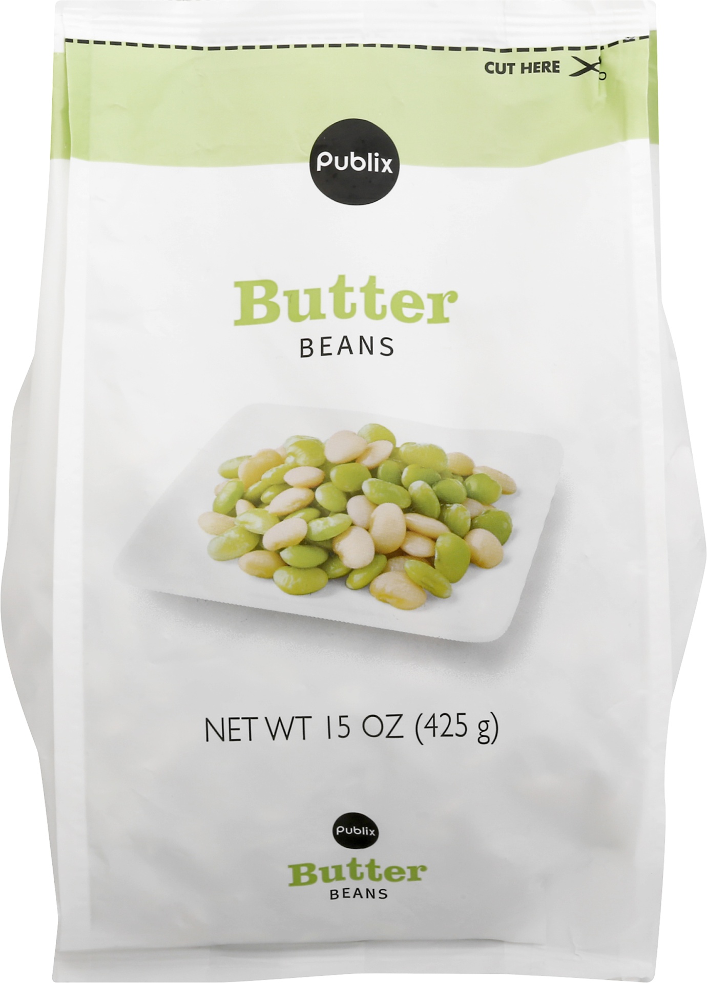 slide 1 of 1, Publix Butter Beans, 15 oz