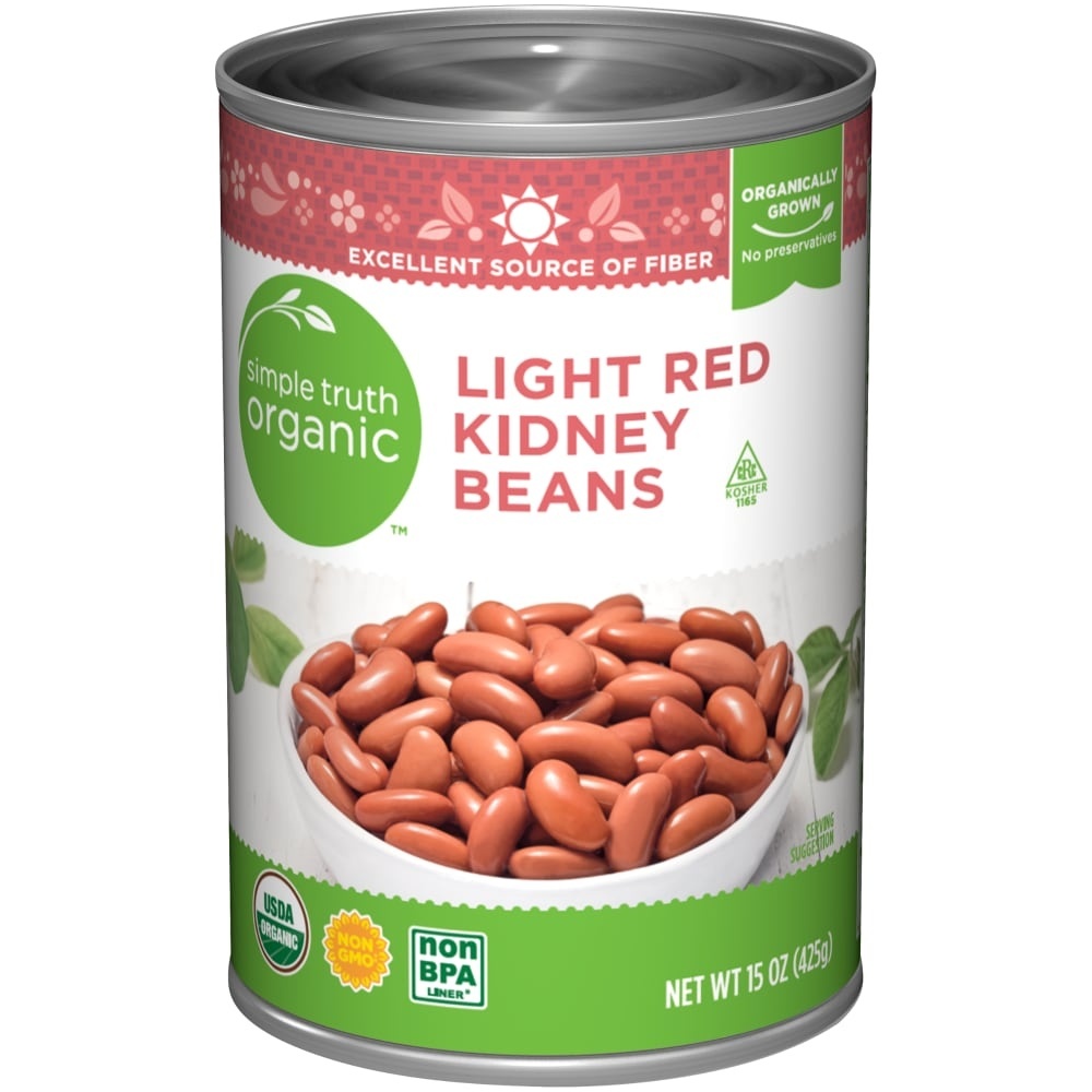 slide 1 of 1, Simple Truth Organic Light Red Kidney Beans, 15 oz