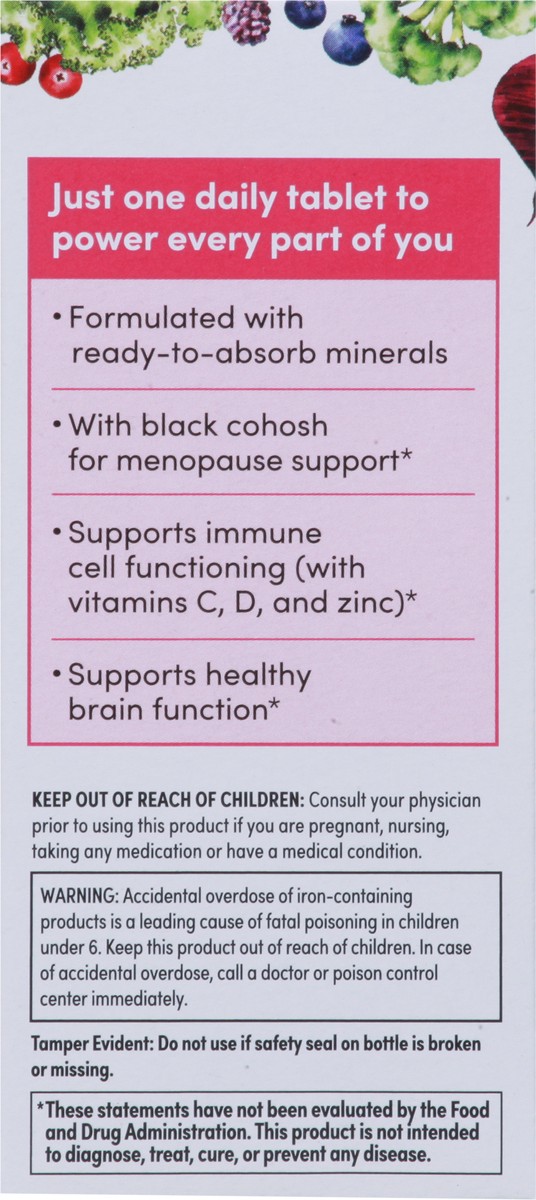 slide 11 of 12, Rainbow Light Women's One Womens High Potency 50+ Daily Multivitamin 60 Vegetarian Tablets, 1 ct