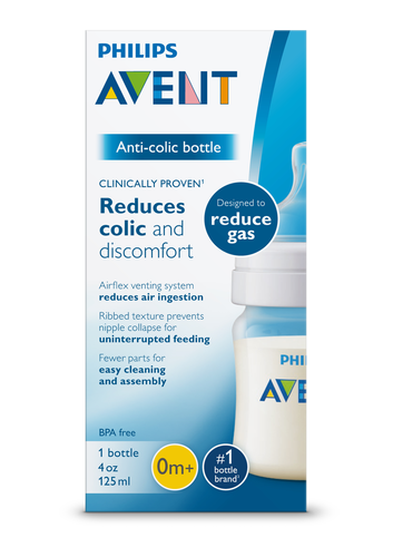 slide 1 of 1, Avent Anti-Colic Bottle 4oz, 125 ml; 4 oz