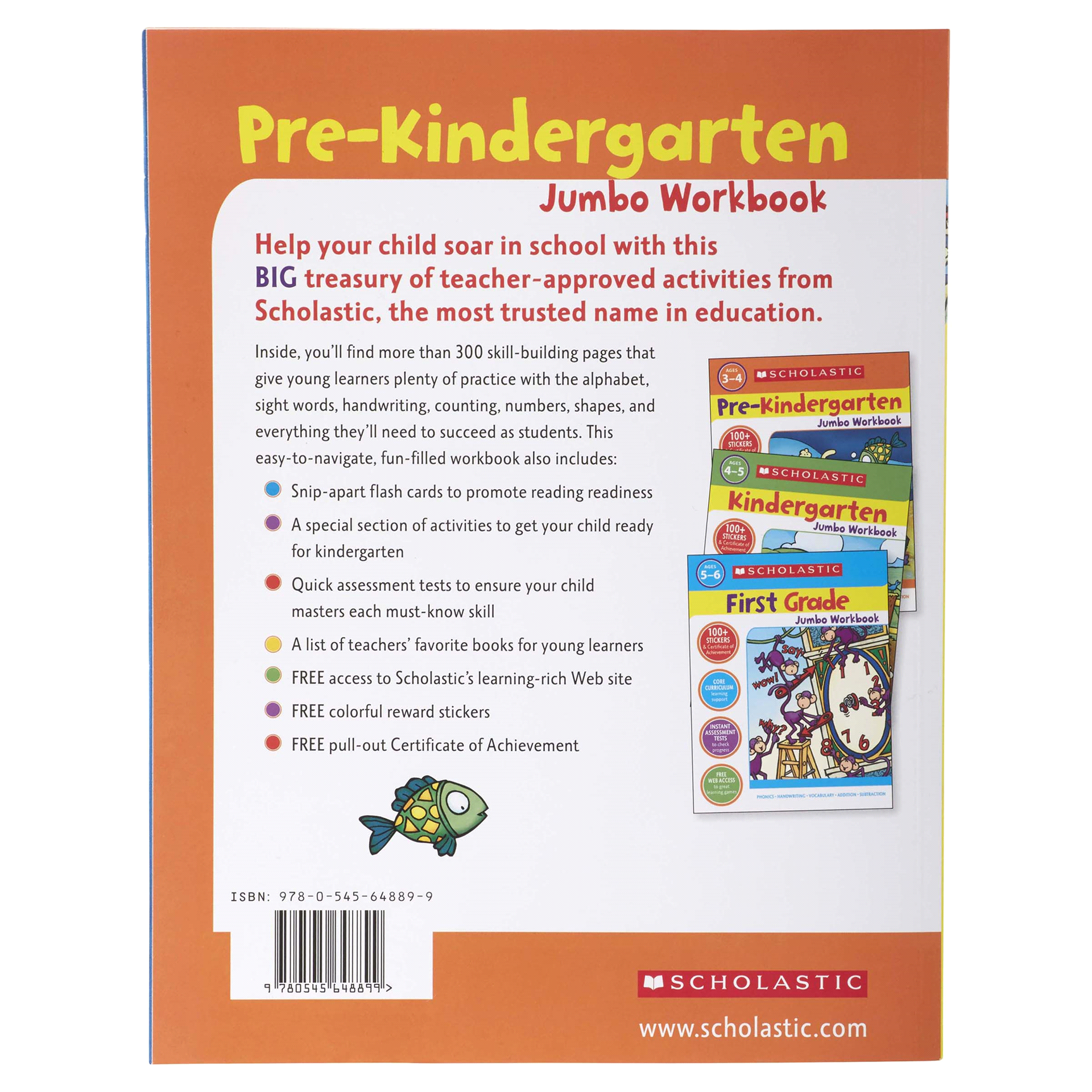 slide 3 of 5, Pre-Kindergarten Jumbo Workbook By Scholastic, 1 ct
