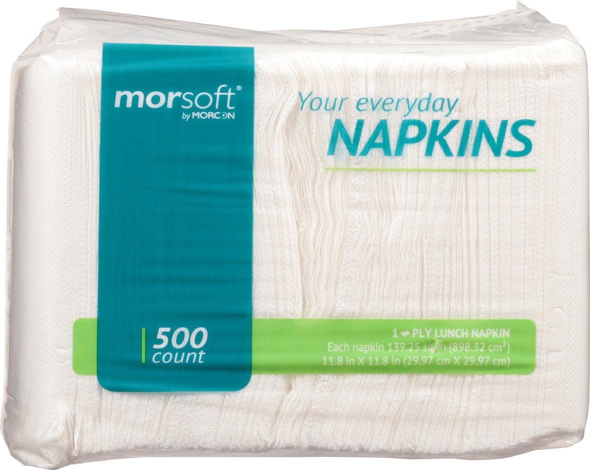 slide 6 of 9, Morsoft 1-Ply Lunch Napkins 500 ea, 1 ct