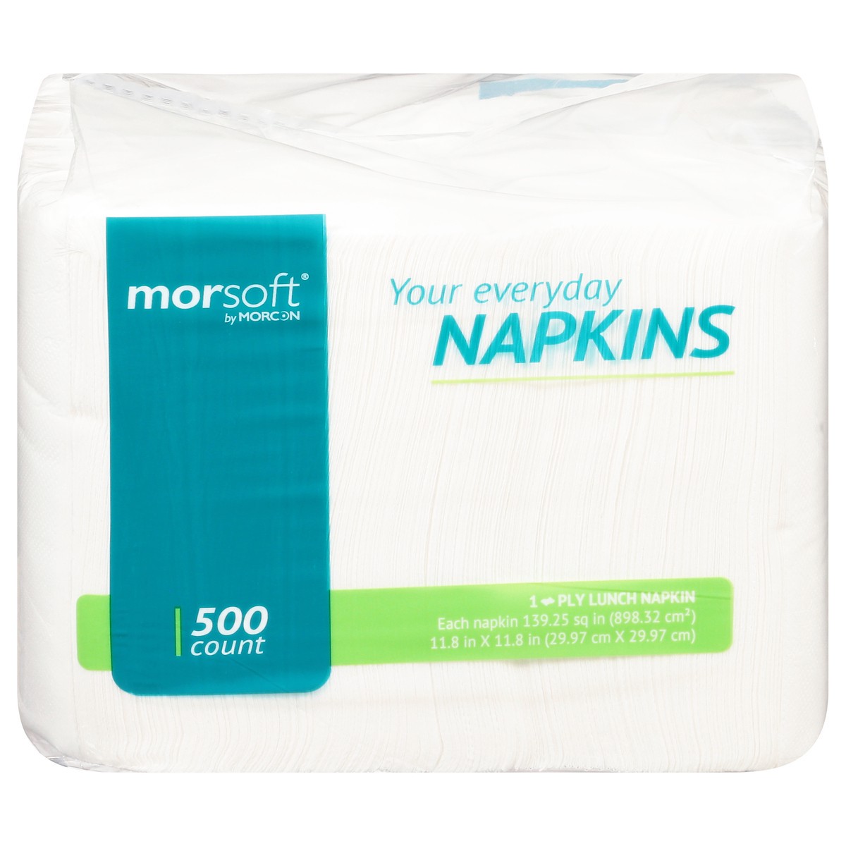 slide 1 of 9, Morsoft 1-Ply Lunch Napkins 500 ea, 1 ct