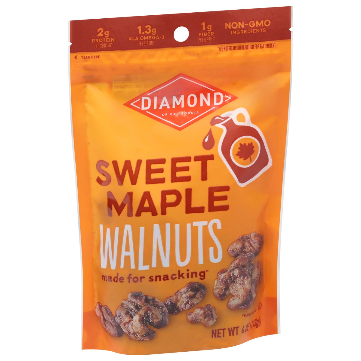 slide 3 of 9, Diamond of California Sweet Maple Walnuts 4 oz, 4 oz