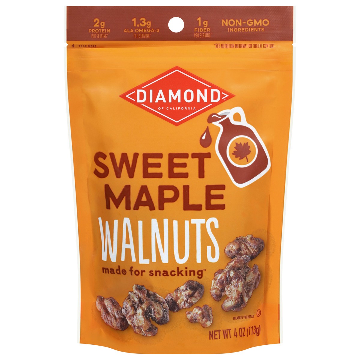 slide 1 of 9, Diamond of California Sweet Maple Walnuts 4 oz, 4 oz