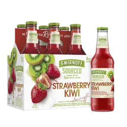 Smirnoff Sourced Strawberry Kiwi Beer 6 ea