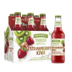 Smirnoff Sourced Strawberry Kiwi Beer 6 ea