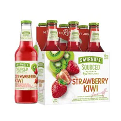 Smirnoff Sourced Strawberry Kiwi Beer 6 ea
