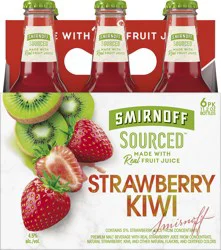 Smirnoff Sourced Strawberry Kiwi Beer 6 ea