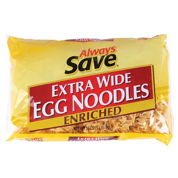 slide 1 of 1, Always Save Egg Noodles, 16 oz