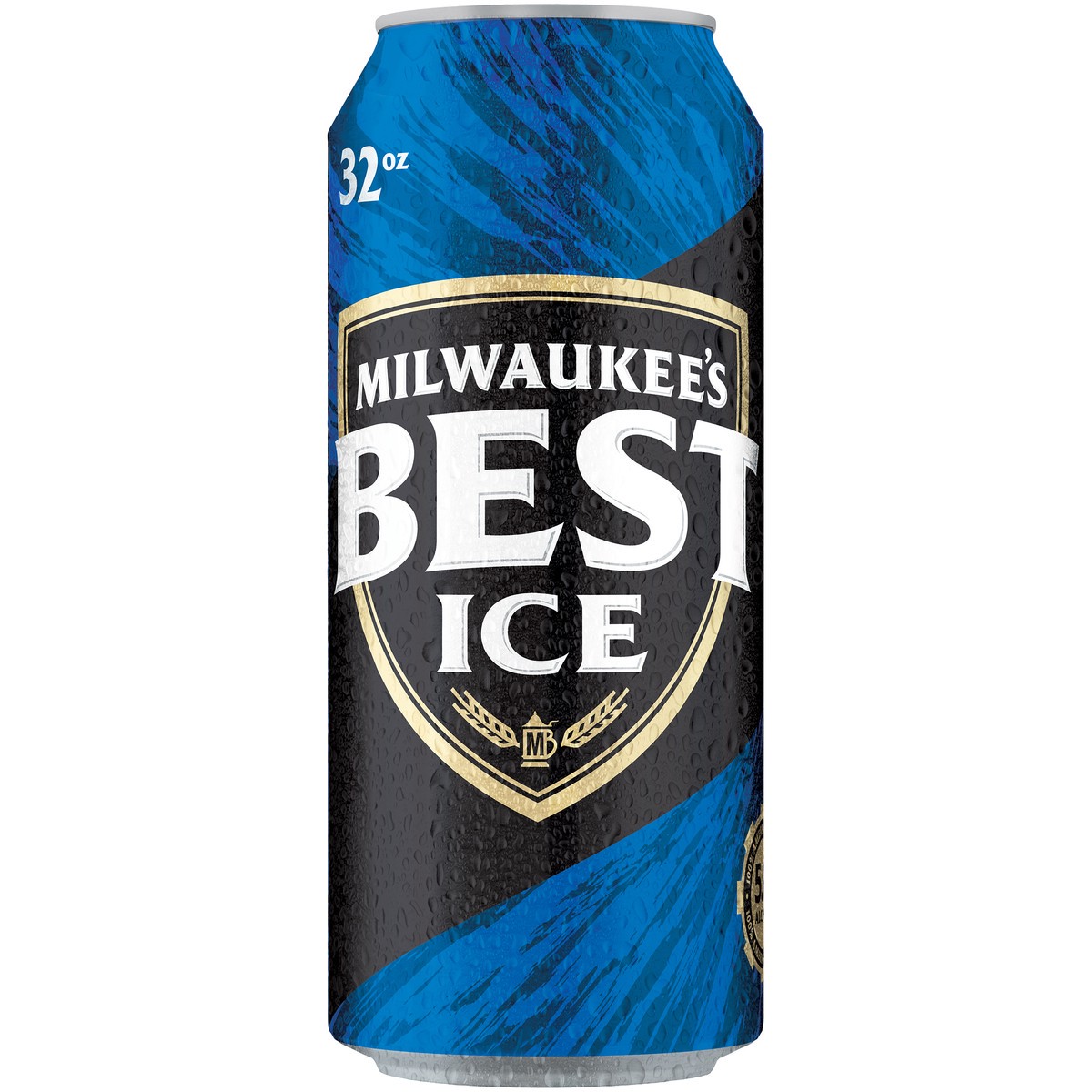 slide 2 of 2, Milwaukee's Best Ice Beer, American Lager, 32 fl. oz. Can, 5.9% ABV, 384 oz