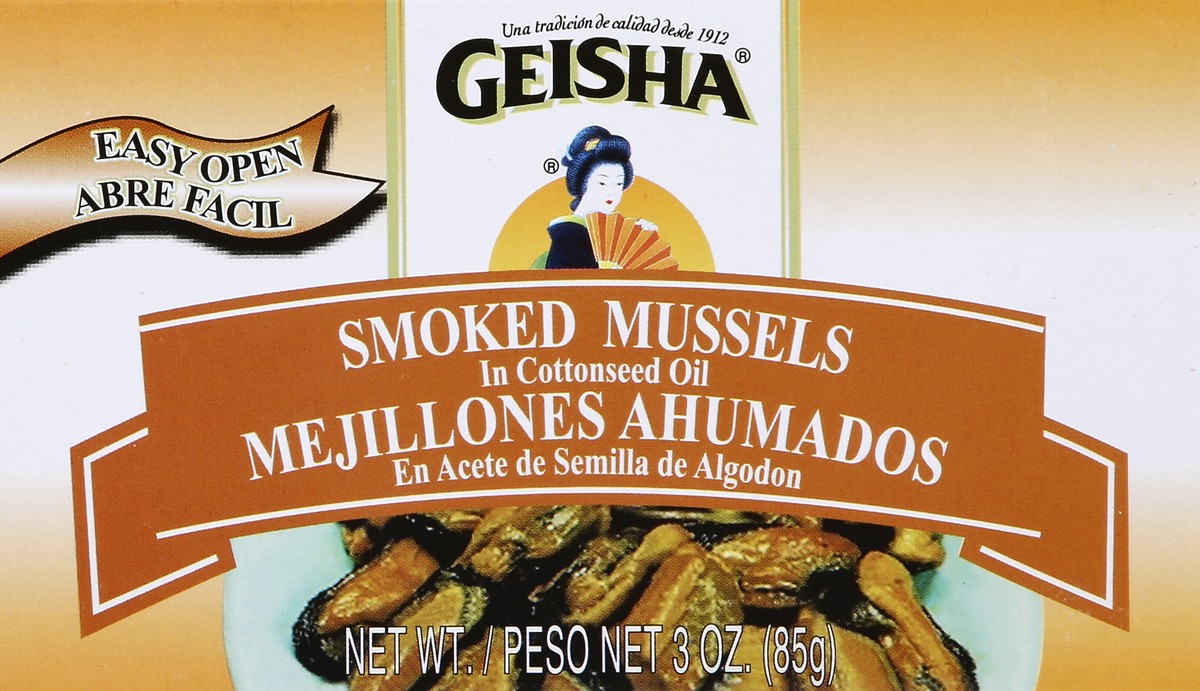 slide 4 of 4, Geisha Mussels 3 oz, 3 oz