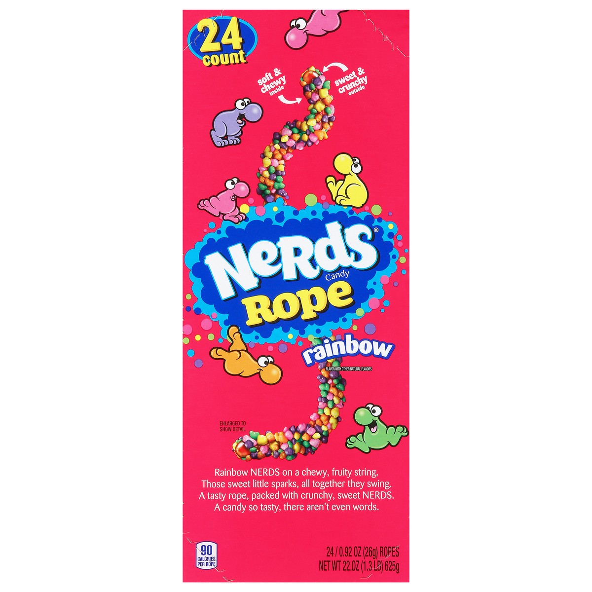 slide 10 of 13, Nerds Rope Rainbow Candy 24 - 0.92 oz Ropes, 24 ct
