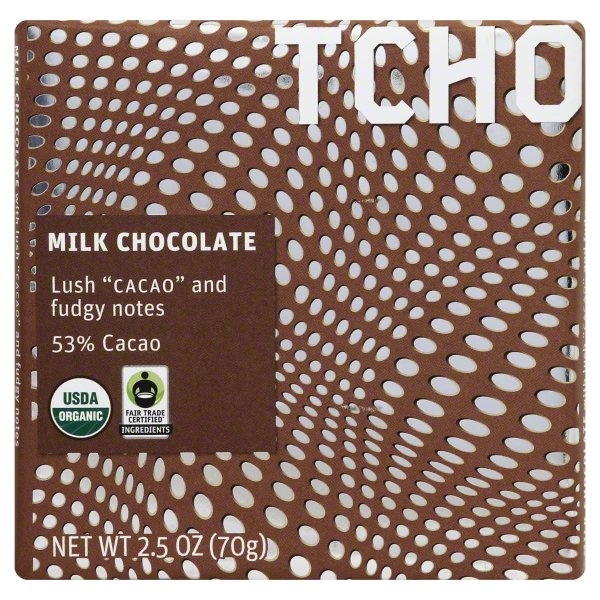 slide 1 of 5, TCHO Bar Chocolate Milk Cacao Organic, 1 ct