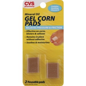 slide 1 of 1, CVS Health Mineral Oil Gel Corn Pads, 2 ct