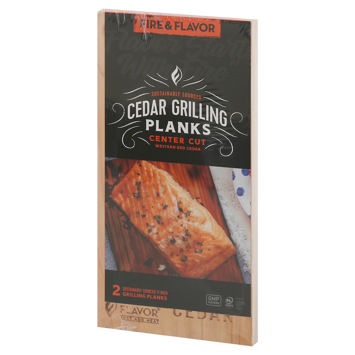 slide 9 of 9, Fire & Flavor 11 Inch Center Cut Grilling Planks 2 ea, 2 ct