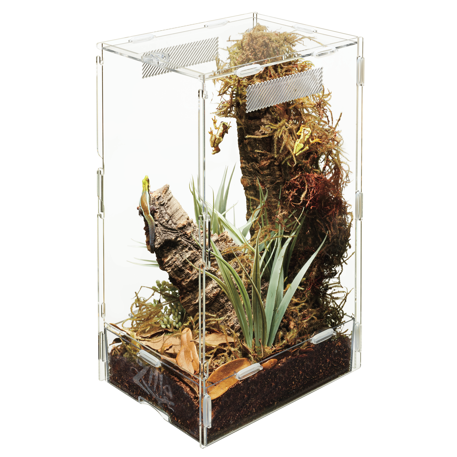 slide 1 of 10, Zilla Micro Habitat Terrariums with Locking Latch Arboreal, Large, 1 ct