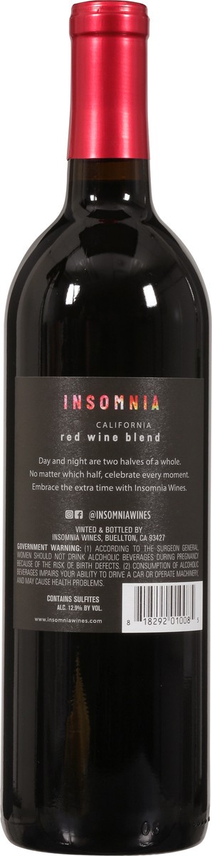 slide 2 of 9, Insomnia California Red Blend 750 ml, 750 ml