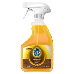 Pledge Wood Oil, Expert Care Furniture Moisturizer & Reviving Spray, Amber & Argan, 9.7oz