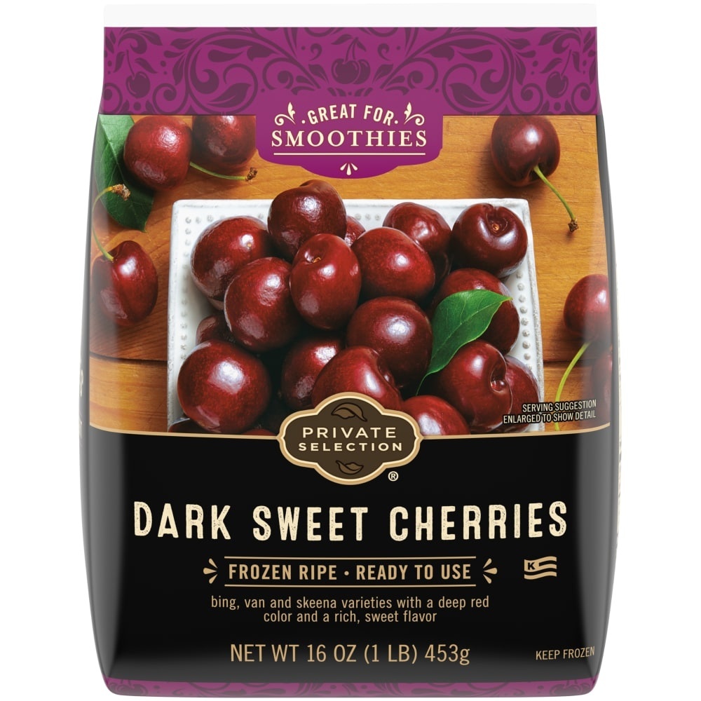 slide 1 of 1, Private Selection Handpicked Dark Sweet Cherries, 16 oz