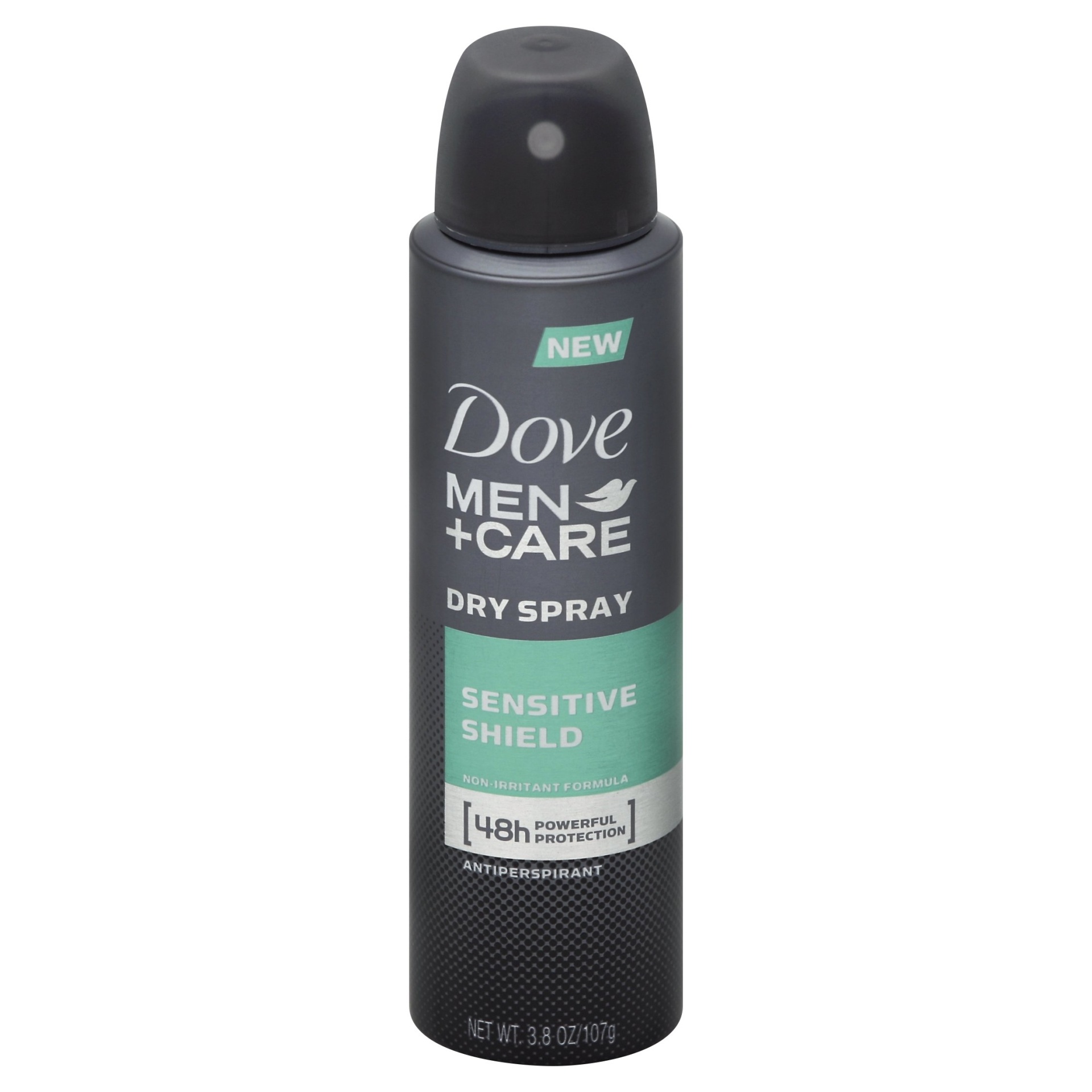 slide 1 of 1, Dove Men+Care Sensitive Shield Dry Spray Antiperspirant Deodorant, 3.8 oz