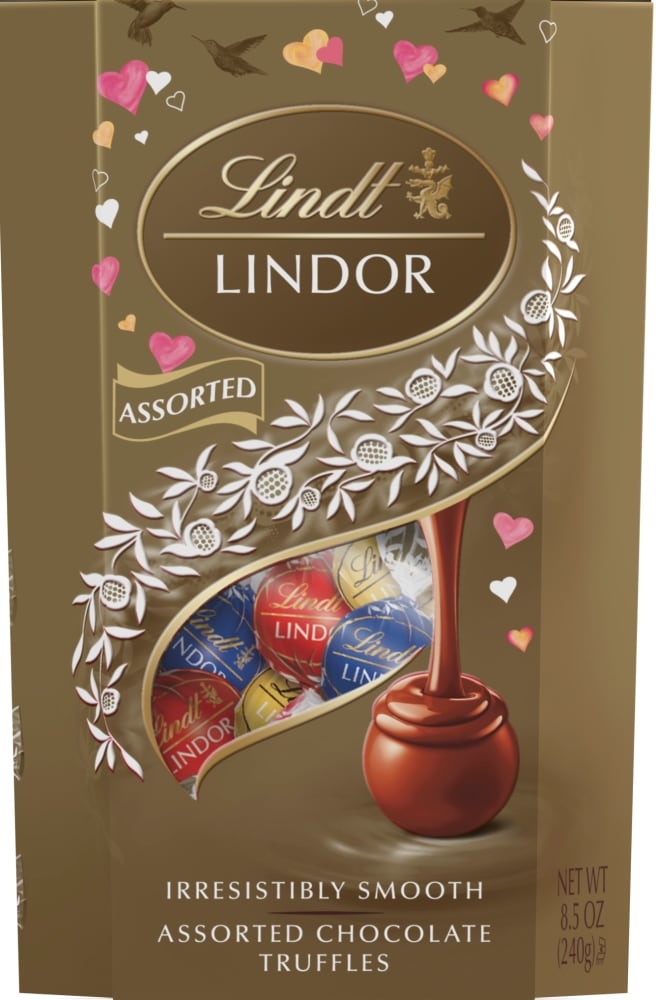 slide 1 of 1, Lindt Lindor Assorted Chocolate Truffles, 8.5 oz