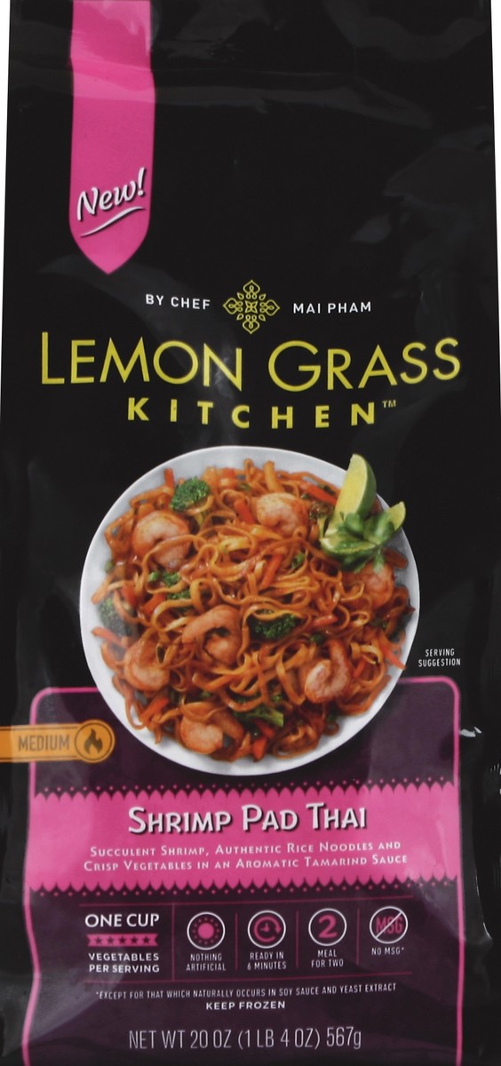 slide 1 of 6, Lemon Grass Kitchen Shrimp Pad Thai 20 oz, 20 oz