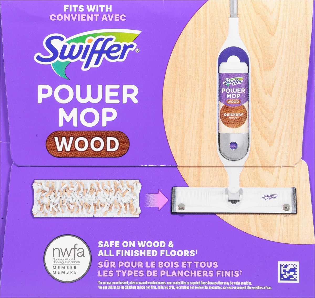 slide 7 of 12, Swiffer Powermop Wood Mopping Pads Value Size 8 ea, 8 ct
