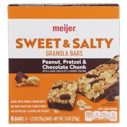 Meijer Peanut Choc Chunk Pretzel Bar 7.4