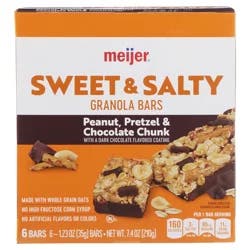 Meijer Peanut Choc Chunk Pretzel Bar 7.4