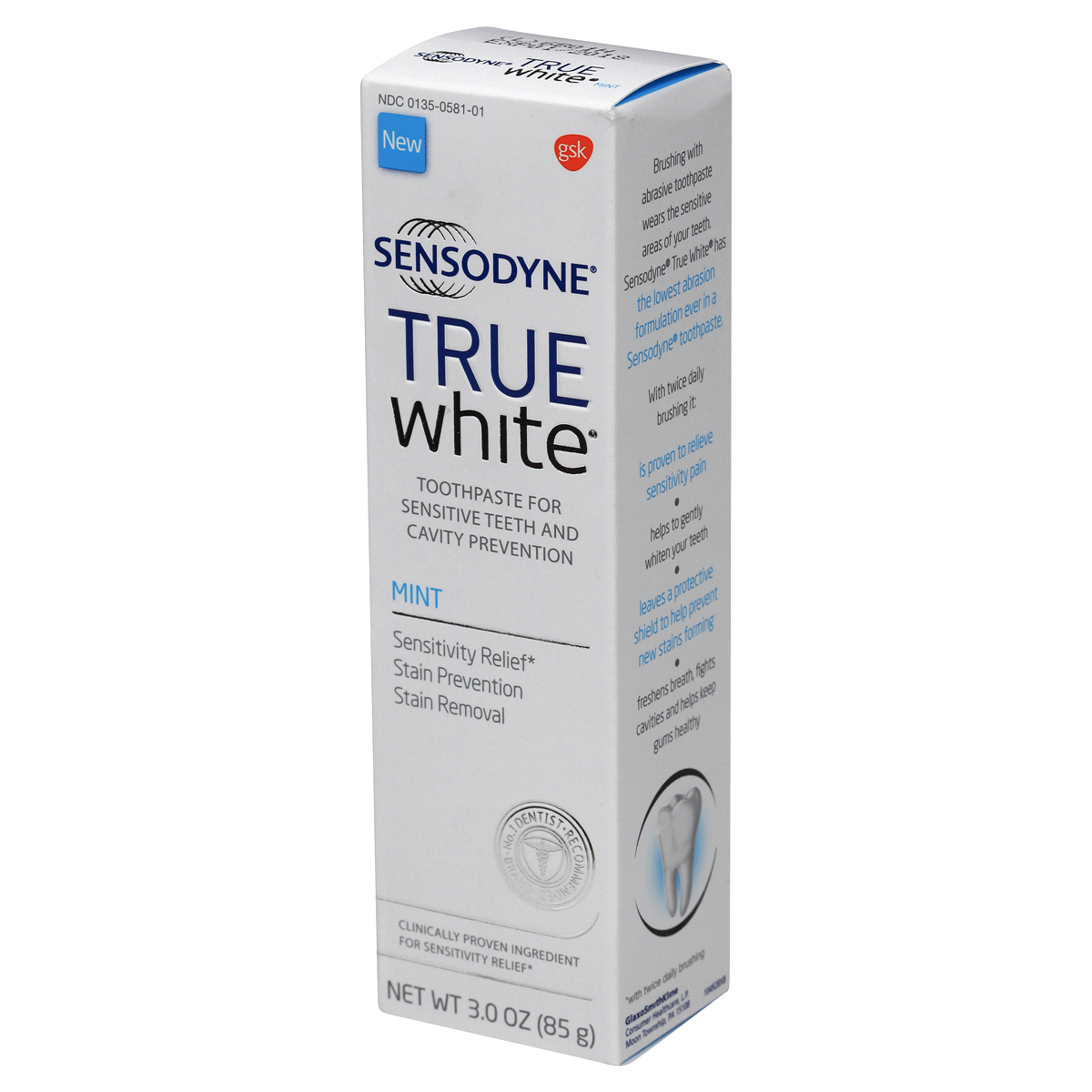 slide 6 of 6, Sensodyne True White Mint Fresh Toothpaste, 3 oz