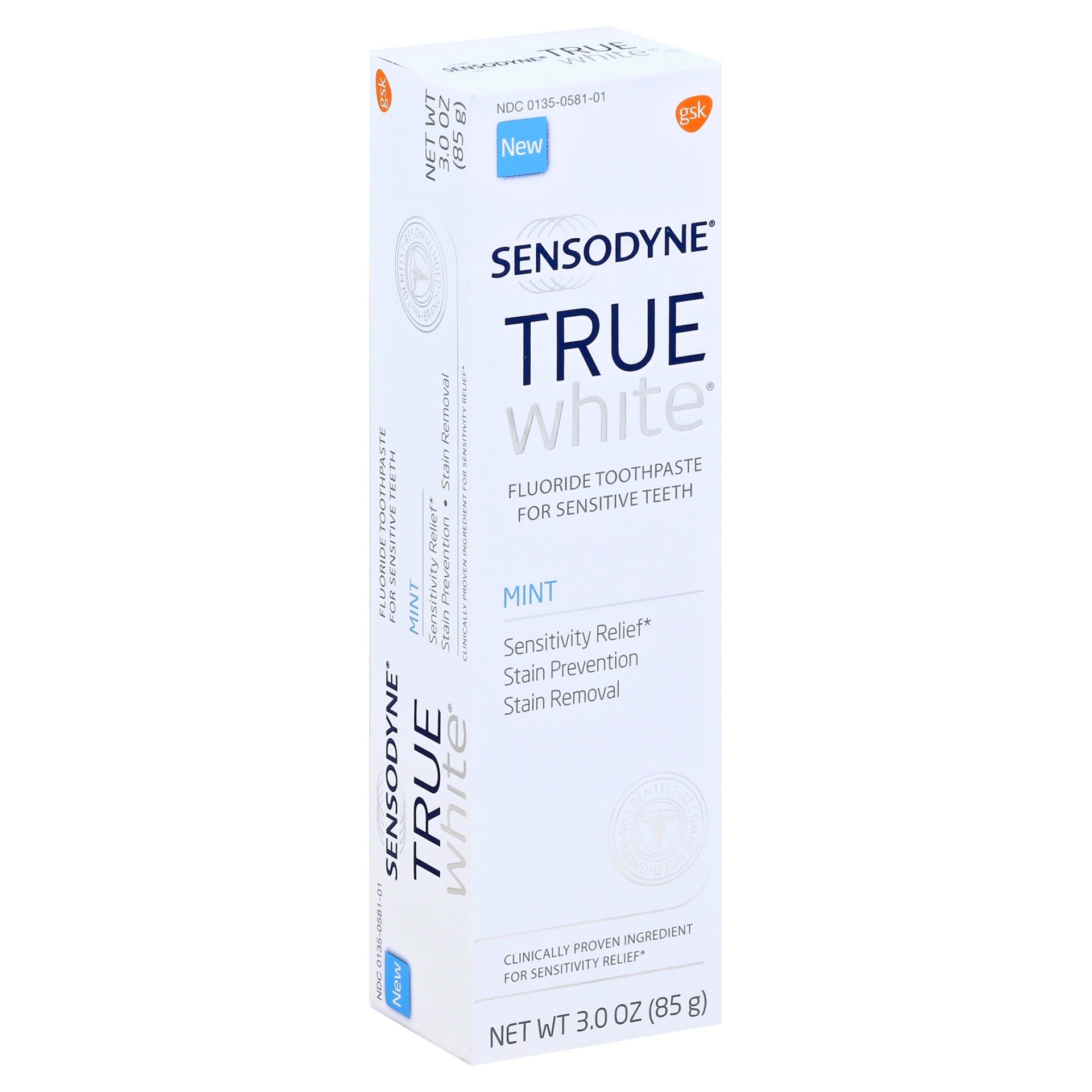 slide 1 of 6, Sensodyne True White Mint Fresh Toothpaste, 3 oz