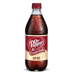 Dr Pepper & Cream Soda, 20 fl oz bottle